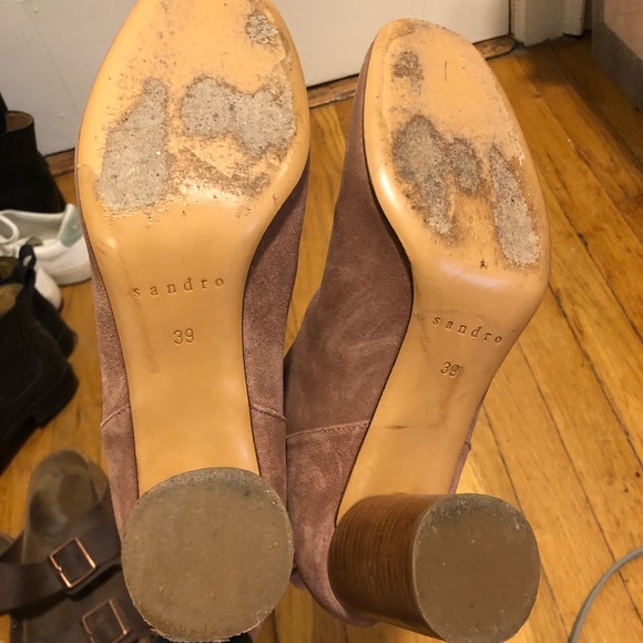 Sandro Sacha boots in vieux rose - Picture 7 of 7